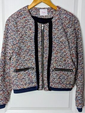 Parker New York Rowen Tweed Bomber Jacket - Multicolor - Size S
